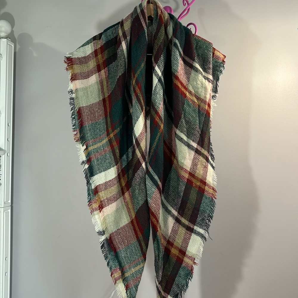 Two flannel scarves in excellent condition.